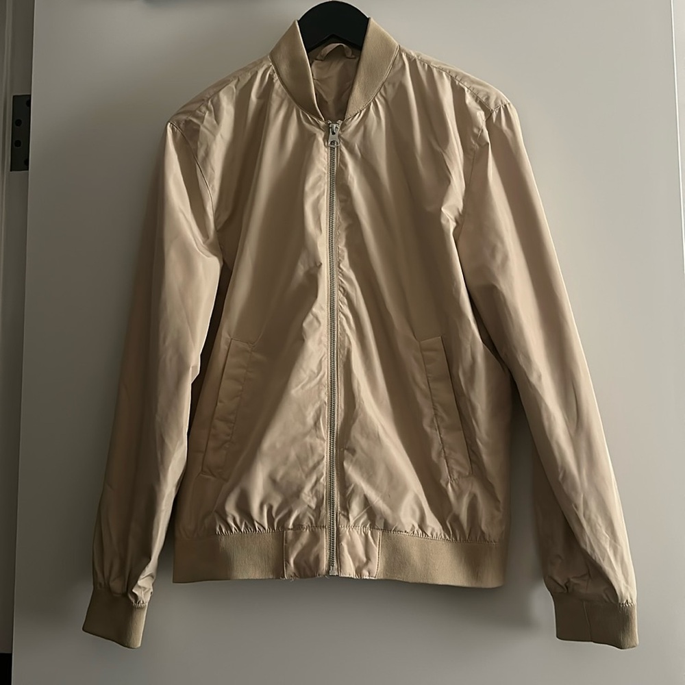 Oversized waterproof bomber jacket